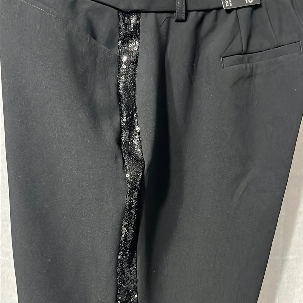 Sky High Trouser - Black & Ombre Sequin, Sz 16 - Picture 7 of 8